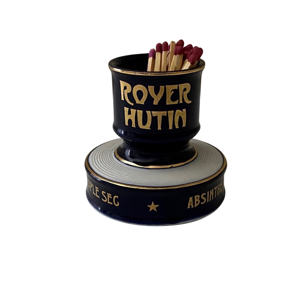 Sold antique Match Striker Royer Hutin French Cafe